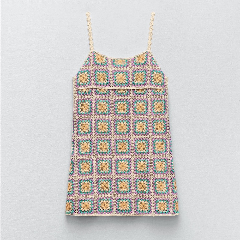 Zara crocheted dress - NWT